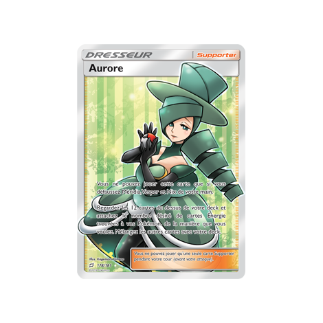 Aurore 178/181 : Joyau Ultra rare de l'extension Pokémon Duo de Choc