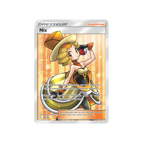 Carte Nix - Ultra rare de Pokémon Duo de Choc 180/181