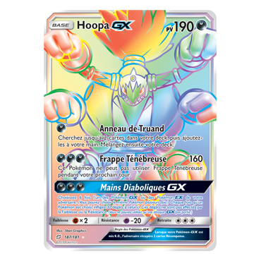 Découvrez Hoopa, carte Arc-en-ciel rare de la série Duo de Choc