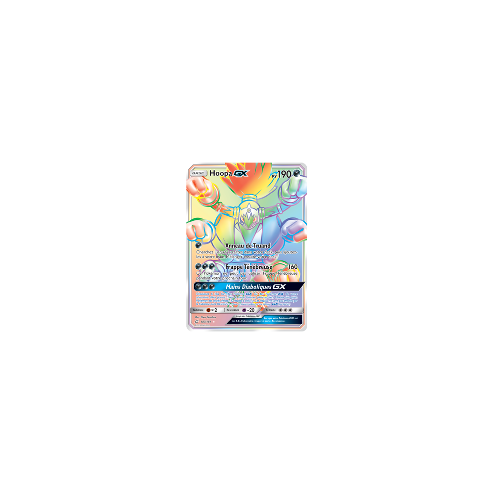 Découvrez Hoopa, carte Arc-en-ciel rare de la série Duo de Choc