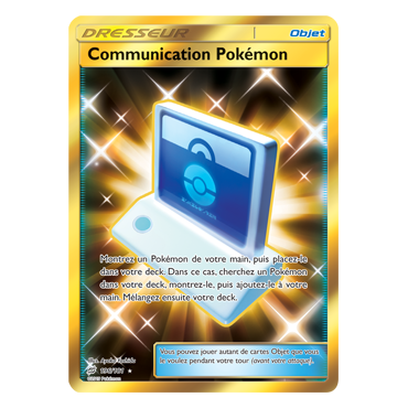Communication Pokémon 196/181 : Joyau Holographique rare de l'extension Pokémon Duo de Choc