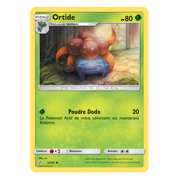 Ortide 3/236 : Joyau Peu commune de l'extension Pokémon Éclipse Cosmique