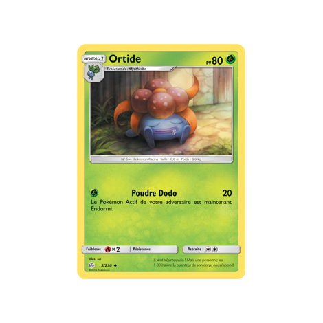 Ortide 3/236 : Joyau Peu commune de l'extension Pokémon Éclipse Cosmique