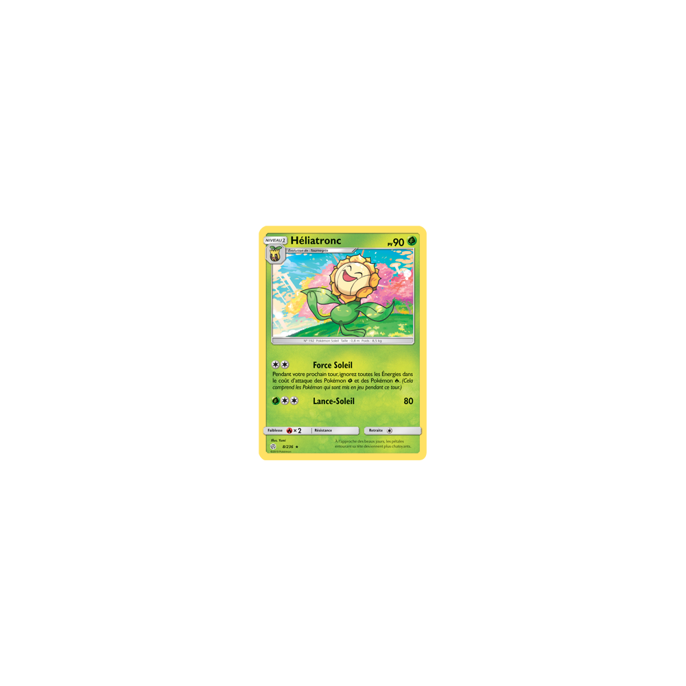 Héliatronc 8/236 : Joyau Rare de l'extension Pokémon Éclipse Cosmique