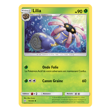 Carte Lilia - Peu commune de Pokémon Éclipse Cosmique 10/236