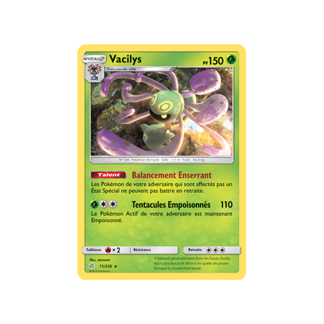 Vacilys 11/236 : Joyau Rare de l'extension Pokémon Éclipse Cosmique