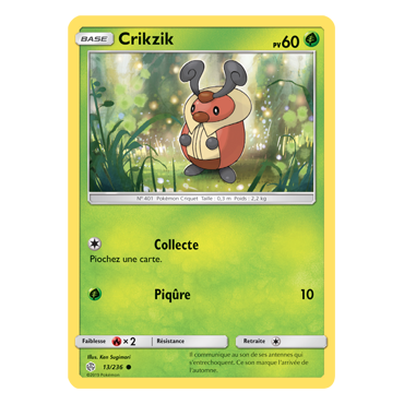 Crikzik 13/236 : Joyau Commune de l'extension Pokémon Éclipse Cosmique