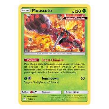 Carte Mouscoto - Holographique rare de Pokémon Éclipse Cosmique 21/236