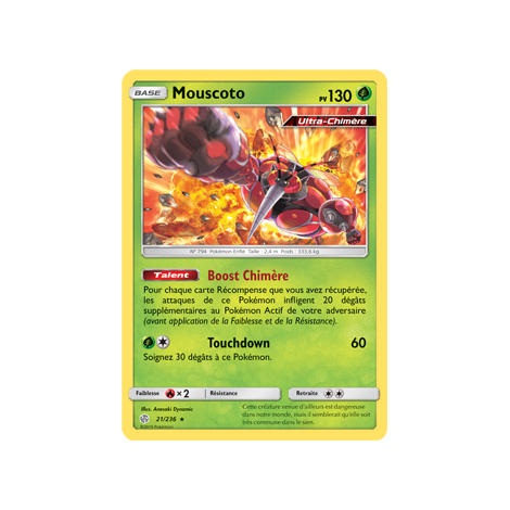 Carte Mouscoto - Holographique rare de Pokémon Éclipse Cosmique 21/236