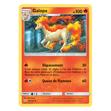 Galopa 24/236 : Joyau Peu commune de l'extension Pokémon Éclipse Cosmique