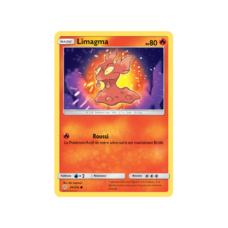 Limagma 26/236 : Joyau Commune de l'extension Pokémon Éclipse Cosmique