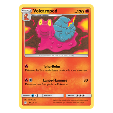 Découvrez Volcaropod, carte Rare de la série Éclipse Cosmique