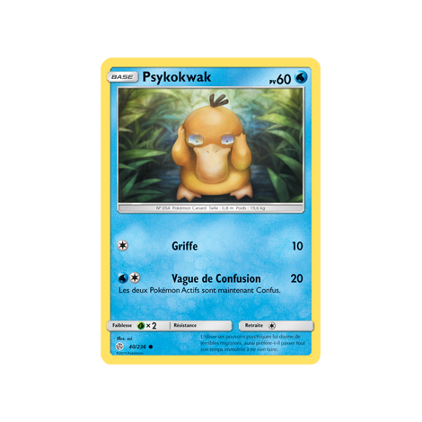 Carte Psykokwak - Commune de Pokémon Éclipse Cosmique 40/236