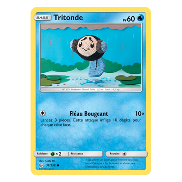 Tritonde 58/236 : Joyau Commune de l'extension Pokémon Éclipse Cosmique