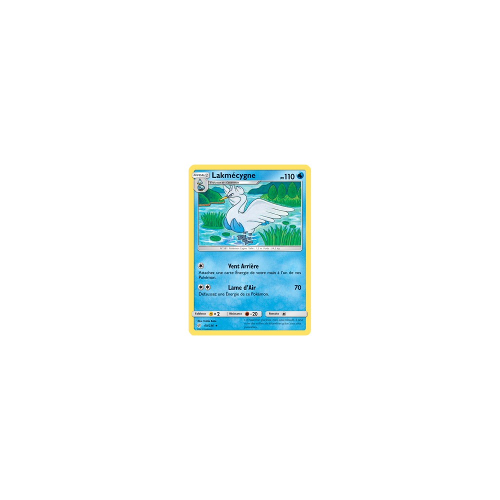 Lakmécygne 60/236 : Joyau Rare de l'extension Pokémon Éclipse Cosmique