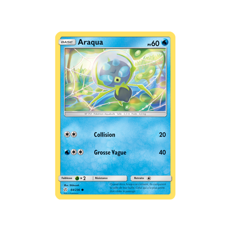 Carte Araqua - Commune de Pokémon Éclipse Cosmique 64/236