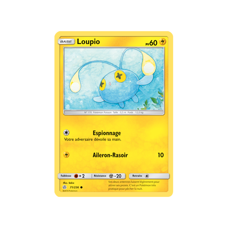 Loupio 71/236 : Joyau Commune de l'extension Pokémon Éclipse Cosmique