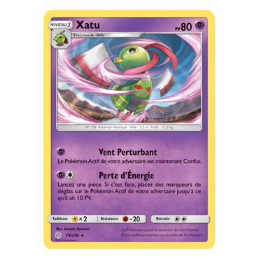 Xatu 79/236 : Joyau Rare de l'extension Pokémon Éclipse Cosmique