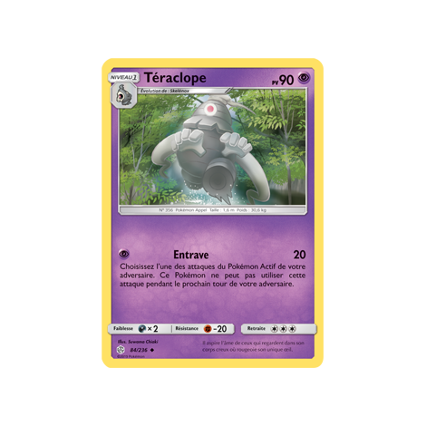 Carte Téraclope - Peu commune de Pokémon Éclipse Cosmique 84/236