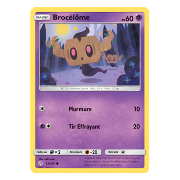 Brocélôme 93/236 : Joyau Commune de l'extension Pokémon Éclipse Cosmique