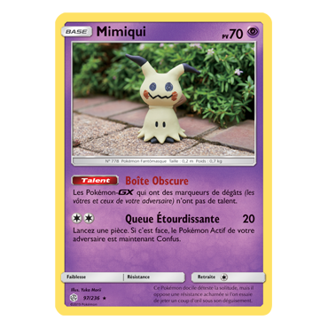 Découvrez Mimiqui, carte Rare de la série Éclipse Cosmique