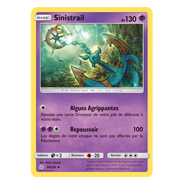Carte Sinistrail - Peu commune de Pokémon Éclipse Cosmique 98/236
