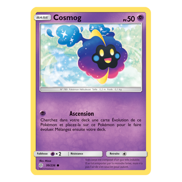 Découvrez Cosmog, carte Commune de la série Éclipse Cosmique