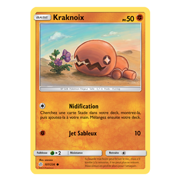 Carte Kraknoix - Commune de Pokémon Éclipse Cosmique 107/236