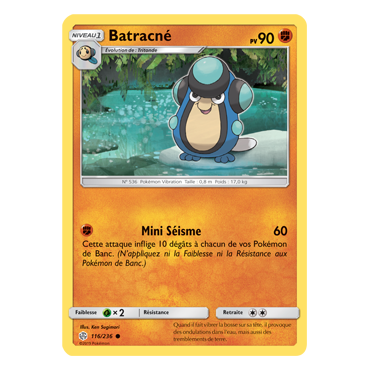 Carte Batracné - Commune de Pokémon Éclipse Cosmique 116/236