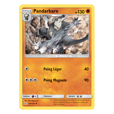 Découvrez Pandarbare, carte Peu commune de la série Éclipse Cosmique