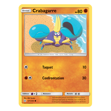 Carte Crabagarre - Commune de Pokémon Éclipse Cosmique 121/236