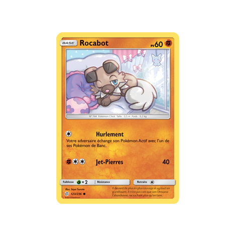 Rocabot 123/236 : Joyau Commune de l'extension Pokémon Éclipse Cosmique