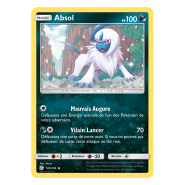 Découvrez Absol, carte Peu commune de la série Éclipse Cosmique