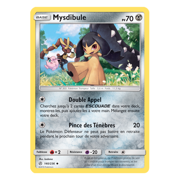 Carte Mysdibule - Peu commune de Pokémon Éclipse Cosmique 140/236