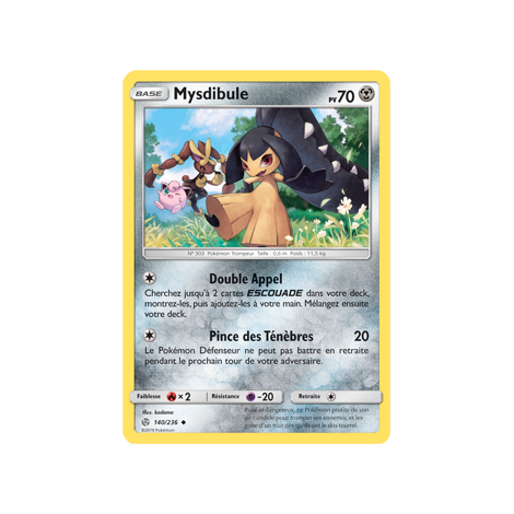 Carte Mysdibule - Peu commune de Pokémon Éclipse Cosmique 140/236