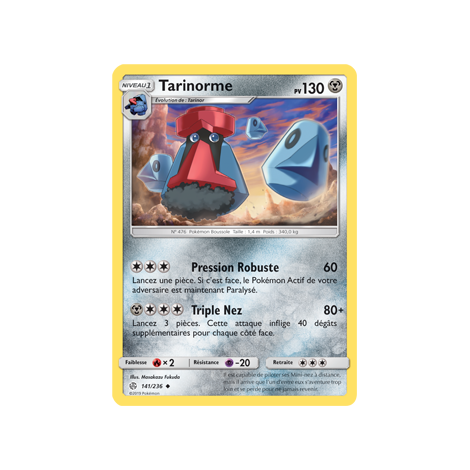 Carte Tarinorme - Peu commune de Pokémon Éclipse Cosmique 141/236