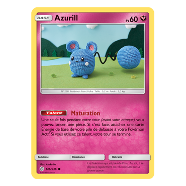 Azurill 146/236 : Joyau Commune de l'extension Pokémon Éclipse Cosmique