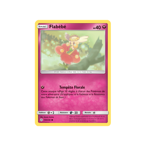 Carte Flabébé - Commune de Pokémon Éclipse Cosmique 150/236