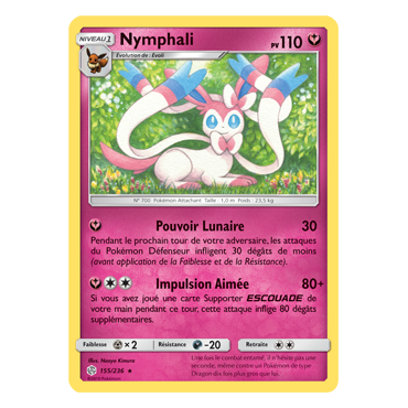 Découvrez Nymphali, carte Rare de la série Éclipse Cosmique