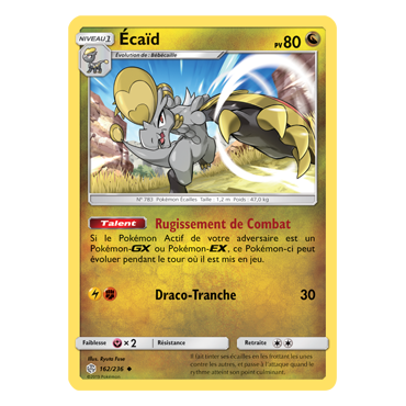 Écaïd 162/236 : Joyau Peu commune de l'extension Pokémon Éclipse Cosmique