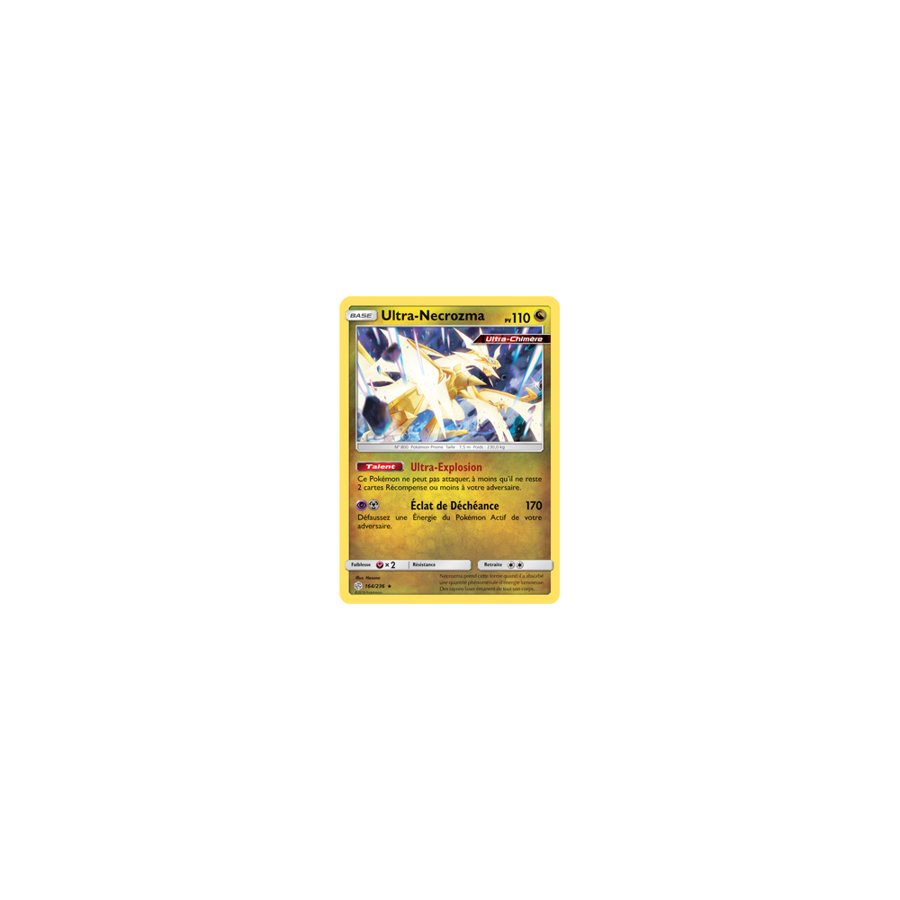 Carte Ultra-Necrozma - Holographique rare de Pokémon Éclipse Cosmique 164/236