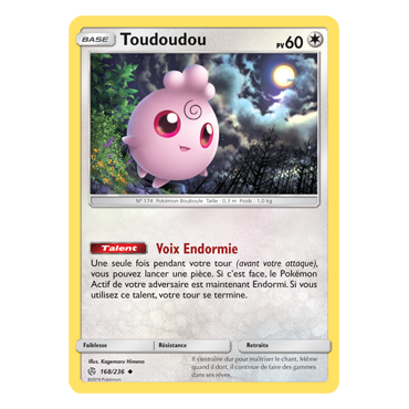 Découvrez Toudoudou, carte Peu commune de la série Éclipse Cosmique