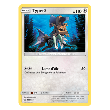 Type:0 183/236 : Joyau Peu commune de l'extension Pokémon Éclipse Cosmique