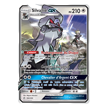 Découvrez Silvallié, carte Holographique rare GX de la série Éclipse Cosmique