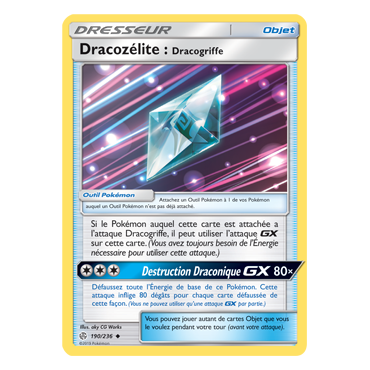 Dracozélite : Dracogriffe 190/236 : Joyau Peu commune de l'extension Pokémon Éclipse Cosmique