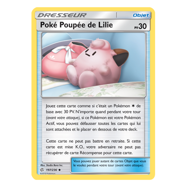 Découvrez Poké Poupée de Lilie, carte Peu commune de la série Éclipse Cosmique