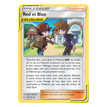 Découvrez Red et Blue, carte Peu commune de la série Éclipse Cosmique