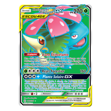 Découvrez Florizarre et Vipélierre, carte Ultra rare de la série Éclipse Cosmique