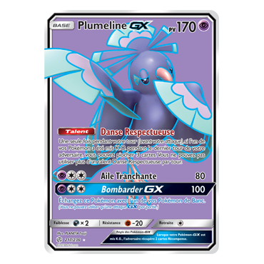 Carte Plumeline - Ultra rare de Pokémon Éclipse Cosmique 217/236