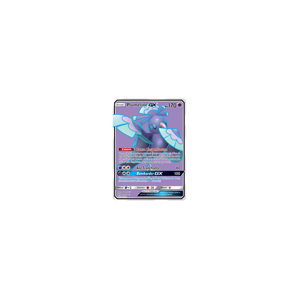 Carte Plumeline - Ultra rare de Pokémon Éclipse Cosmique 217/236